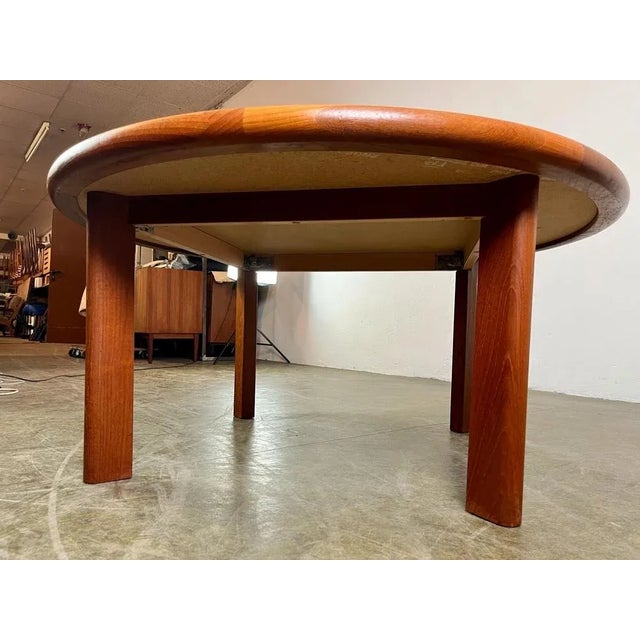 Brown Coffee Table in Teak & Ceramic by Tue Poulsen for Haslev Møbelsnedkeri, 1960s For Sale - Image 8 of 11