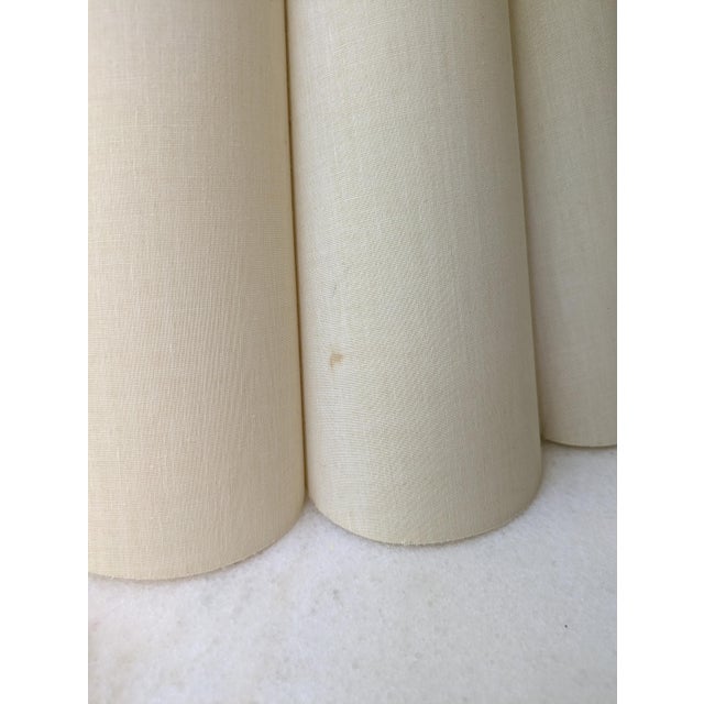 Textile 20" Large Vintage Fluted Lampshade For Sale - Image 7 of 7