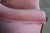 Wood Antique Victorian American Empire Serpentine Walnut Pink Camelback Sofa Loveseat For Sale - Image 7 of 15