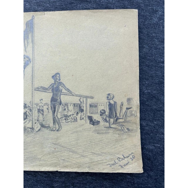 1930s Sport Reck Leibesübungen, 1930, Pencil on Paper For Sale - Image 5 of 12