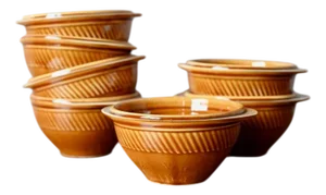 Ear Bowls from Sarreguemines, 1970s, Set of 7