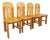 Vintage Pine Chairs, 1970s, Set of 4 For Sale
