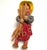 Vintage Hand-Crafted 1950s Mascotes De Maria Helena Felt Folk Doll Trio For Sale - Image 11 of 16