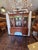 1910s Antique Federal Style Mount Vernon Mahogany China Cabinet Bookcase 1920s For Sale - Image 5 of 18