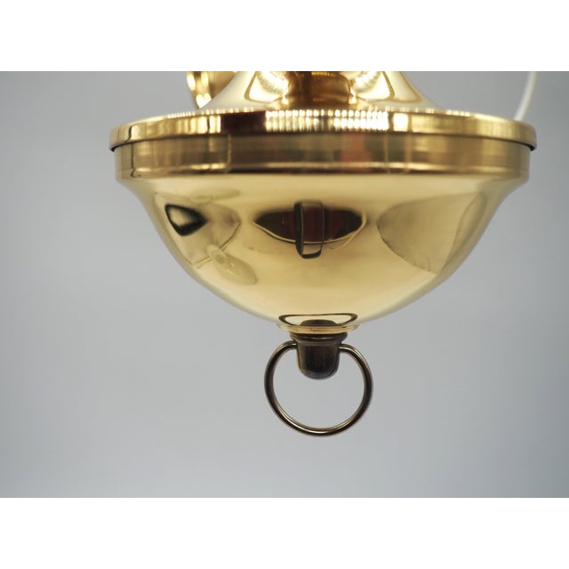 Gold Vintage Swedish Brass and Opal Glass Wall Lamps from Ikea, 1980s, Set of 2 For Sale - Image 8 of 14