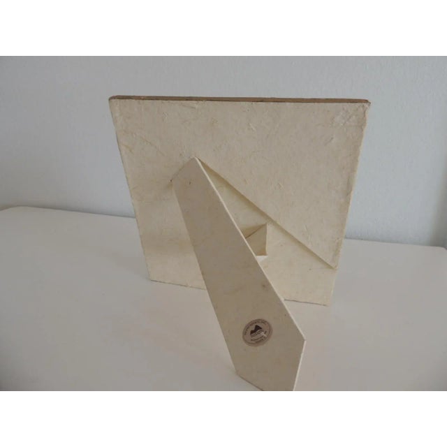 Square Tapa Paper Picture Frame With Gold-Leaf Accents For Sale - Image 4 of 5