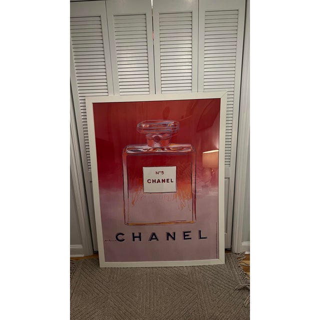 1990s Vintage Chanel No.5 Poster – Authorized Andy Warhol Reproduction, Framede For Sale - Image 5 of 8