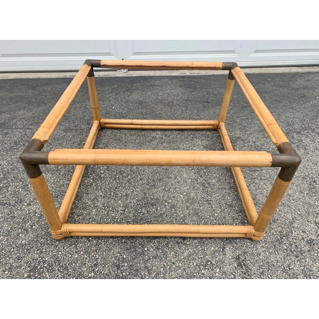 Wood Gabriella Crespi Style Bamboo Coffee Table For Sale - Image 7 of 8