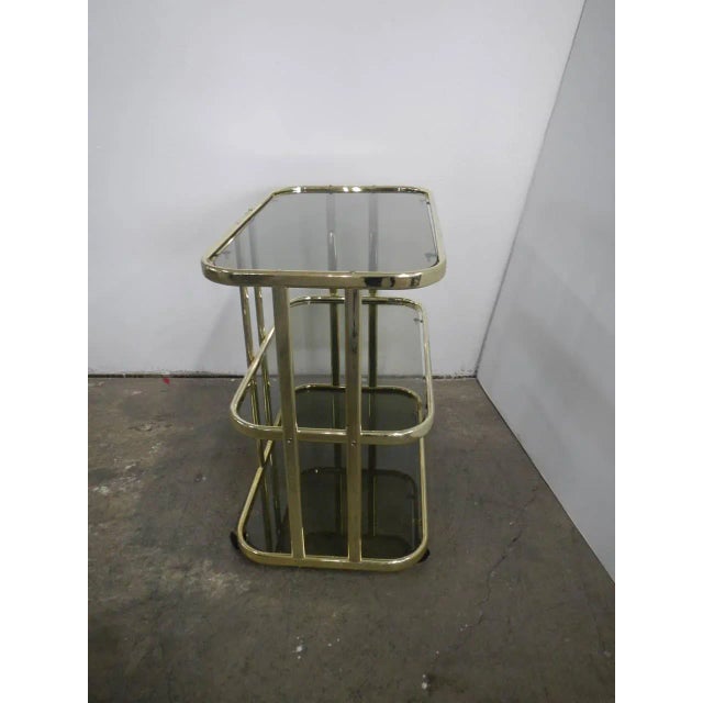 Italian Food Trolley with Glasses, 1970s For Sale - Image 9 of 12