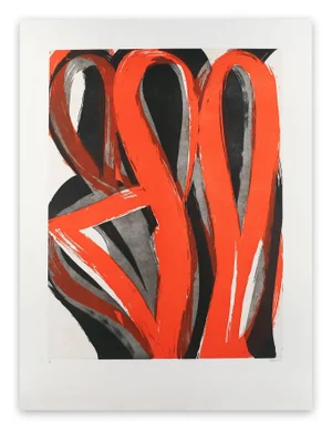 Contemporary Abstract Tehnika Aquatinte on Paper "17m4g-2017" by Alain Clément