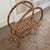 Mid-Century Modern Vintage Midcentury Bamboo/Rattan Circular Shelf Unit For Sale - Image 3 of 10
