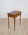 French 20th Century Louis XVI Style Cherrywood Side Table with Leather Top For Sale - Image 4 of 12