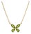 Natural Peridot Flower Cluster Necklace | Dainty Birthstone Floral Necklace For Sale