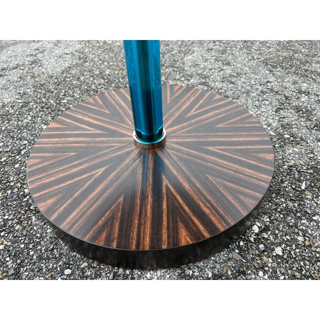 Keno Bros Wooden and Glass Occasional Table For Sale - Image 4 of 8