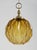 Glass Pendant Light in Facetted Amber Glass by Targetti Stankey, Italy, 1980s For Sale - Image 7 of 10