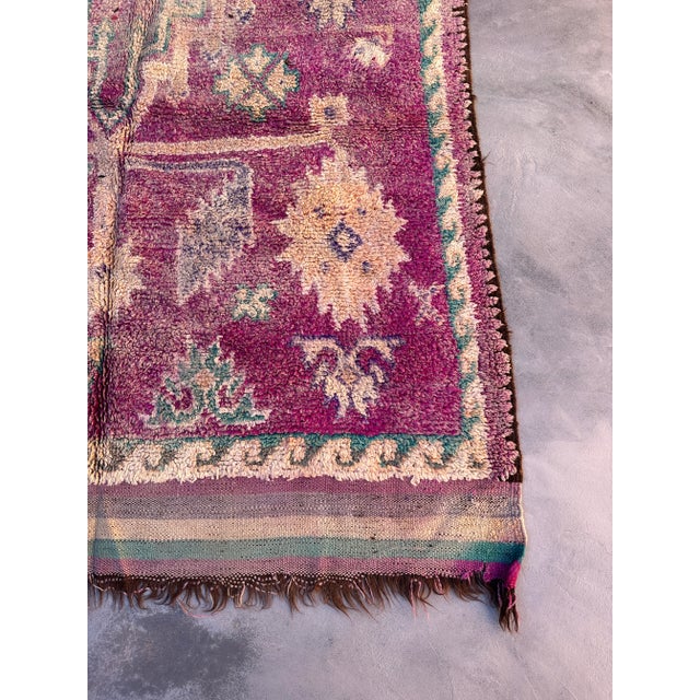 Mid-Century Moroccan Rug - 5'7" X 10'8" Ft For Sale In Cleveland - Image 6 of 9