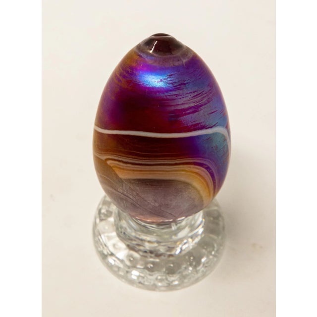 Mid 20th Century Art Glass Eggs- Set of 2 For Sale - Image 12 of 13