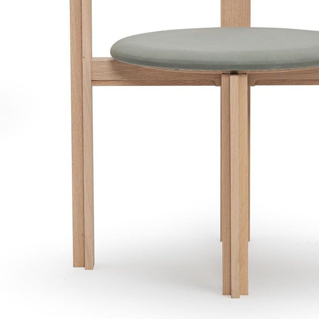 Joe Colombo Principal Dining Chair in Wood by Bodil Kjær for Karakter For Sale - Image 4 of 9
