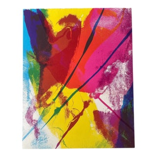 Paul Jenkins Lithograph 1969 For Sale