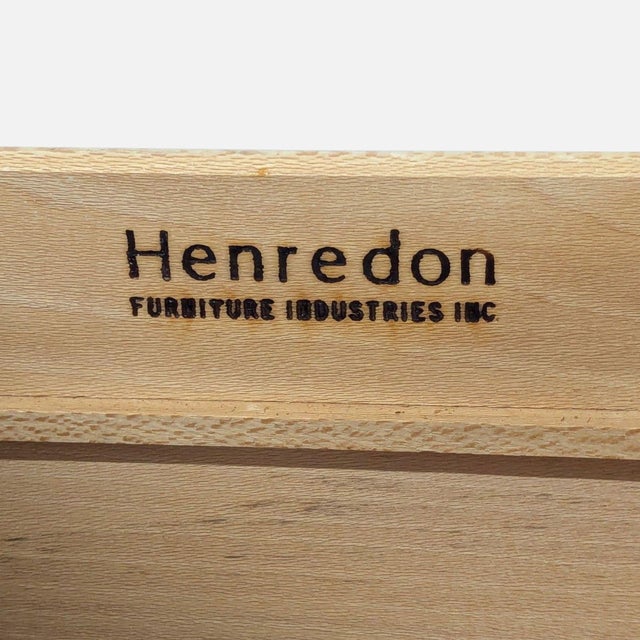 Wood Vintage Henredon French Provincial 9-Drawer Dresser For Sale - Image 7 of 11