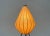 Rare mid-century Cocoon table lamp with the characteristic shade shape from Goldkant Leuchten, designed by Friedel Wauer....