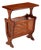 Traditional Italian Chairside Magazine Rack Table For Sale