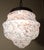 Glass Art Deco Opaline Pate de Verre Chandelier with Relief Decorations, 1920s For Sale - Image 7 of 17