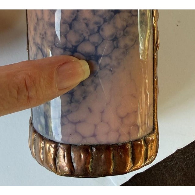 Rare Windseye Studio Slag Glass & Copper Kaleidoscope Doug Johnson For Sale - Image 12 of 12