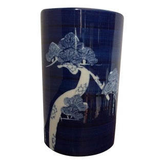 Hand Painted Japanese Takahashi Vase For Sale