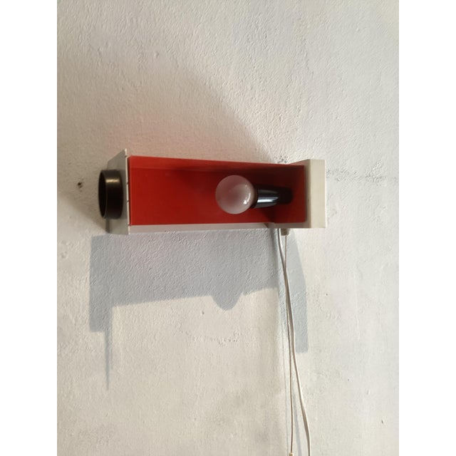 Wall Lamp by Niek Hiemstra Orange for Hiemstra Evolux, 1970 For Sale - Image 4 of 9