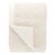 Pine Cone Hill by Annie Selke Marshmallow Fleece Ivory Puff Throw For Sale