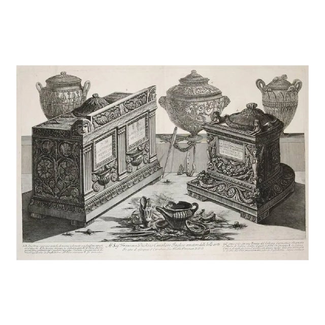 Antiche urne cinerarie e lampade 1778 For Sale