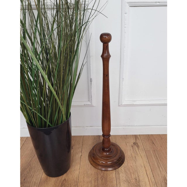 Vintage 1970s Italian stylish wooden doorstop