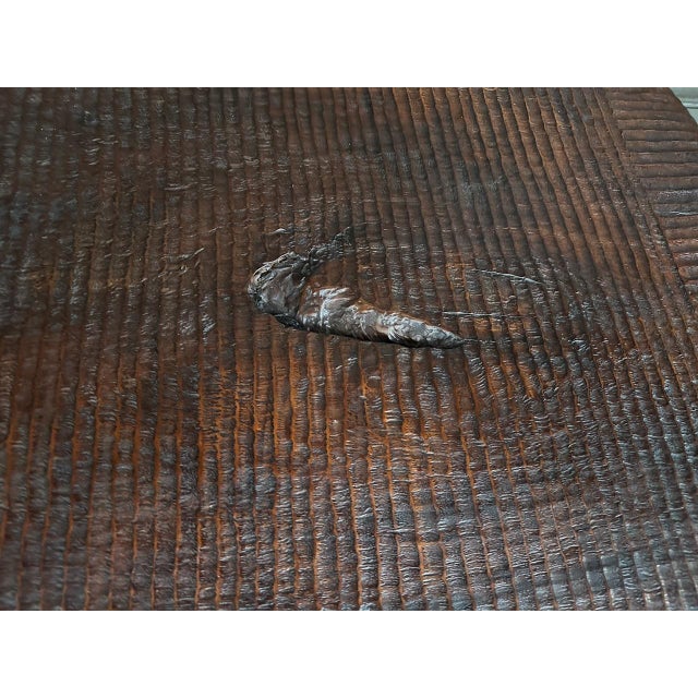 Andrianna Shamaris Impressive Teak Wood minimalist Hand Carved Coffee Table For Sale - Image 14 of 18