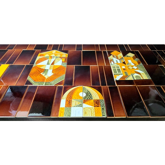 Brown Glazed Ceramic Tiles by Roger Capron, 1970, Set of 112 For Sale - Image 8 of 13