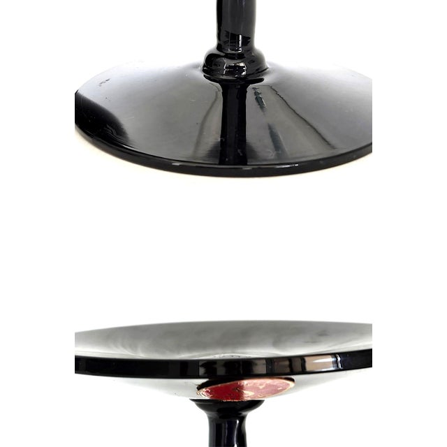 1970s Water Goblets in Nocturne Black by Seneca Glass, Set of 6 For Sale - Image 9 of 15