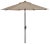 Resistant 9 Ft Auto Tilt Crank Umbrella in Beige For Sale - Image 4 of 4