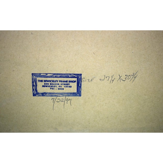 White The Paddock at Epsom, Spring Meeting 1932 Chromolithograph by Sir Alfred Munnings (Signed) For Sale - Image 8 of 11