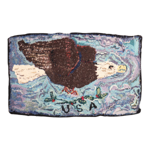 American Eagle Hooked Mini Rug