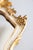 1950s Mid-Century Italian Florentine Rococo Style Giltwood & White Painted Mirror For Sale - Image 5 of 8