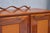 Italian Modern Walnut and Leather Sideboard with Undulating Cornice, 1950s For Sale - Image 10 of 16