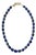 Lapis and Gold Tone Beaded Necklace Designed by Matthew Izzo For Sale