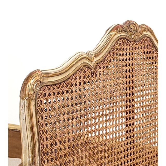 Belle Époque Painted and Gilt French Louis XV–Style Bed, Circa 1890 For Sale - Image 10 of 12