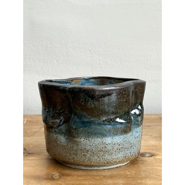 Mid-Century Modern Vintage Original Studio Pottery Bowl For Sale - Image 3 of 12
