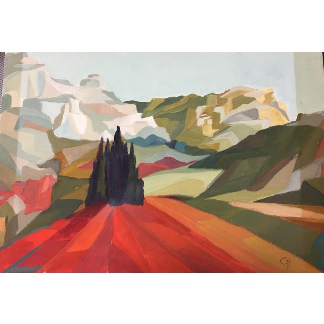 Paper Gisela Goy, Gouache For Sale - Image 7 of 7