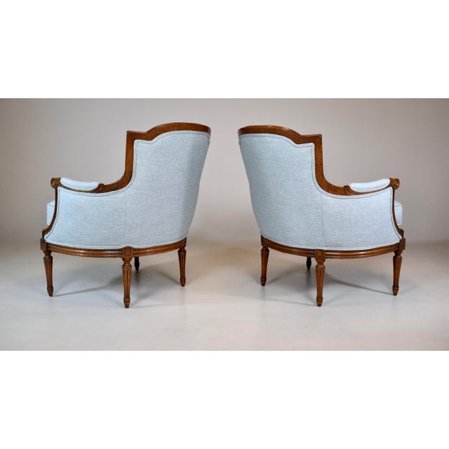 Baker Furniture Company French Bergere Armchairs by Baker Furniture For Sale - Image 4 of 12