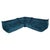 2000 - 2009 Togo Sofa and Lounge Chairs in Teal Green Velvet by Michel Ducaroy for Ligne Roset, Set of 3 For Sale - Image 5 of 7