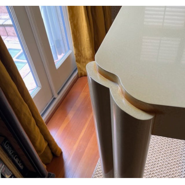 Wood 1980s Postmodern Sculptural Plaster-Style Desk With Matching Chair For Sale - Image 7 of 11