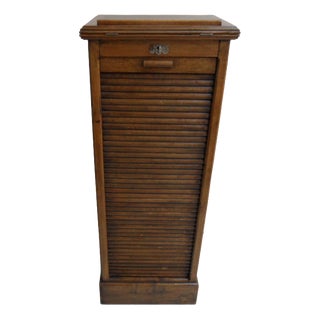 Filing Cabinet with Roller Shutter with Lectern, 1890s For Sale
