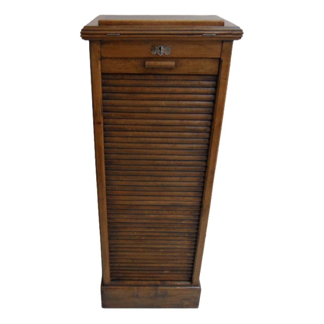 Filing Cabinet with Roller Shutter with Lectern, 1890s For Sale